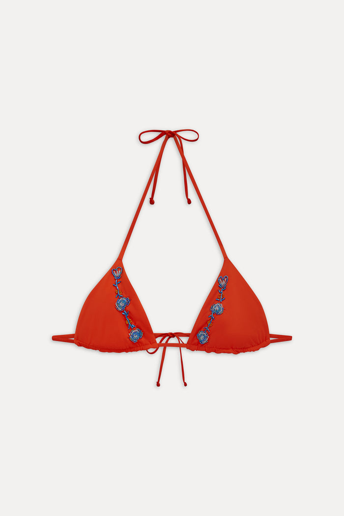 Nick Skimpy Triangle Bikini Top Market Rose