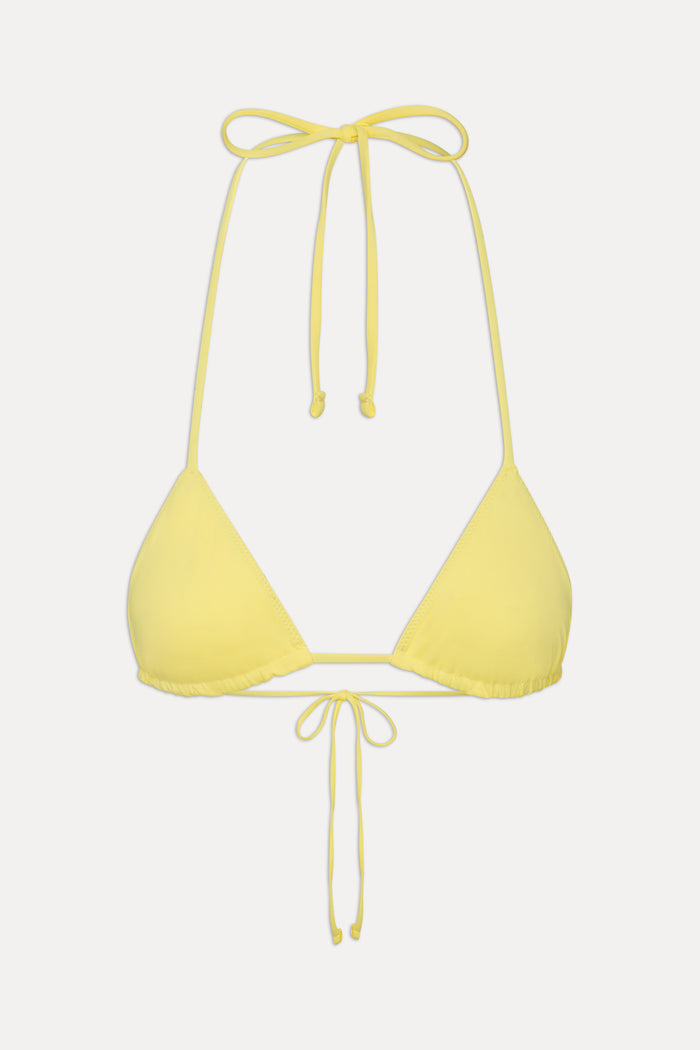 Nick Skimpy Triangle Bikini Top - Yellow Iris