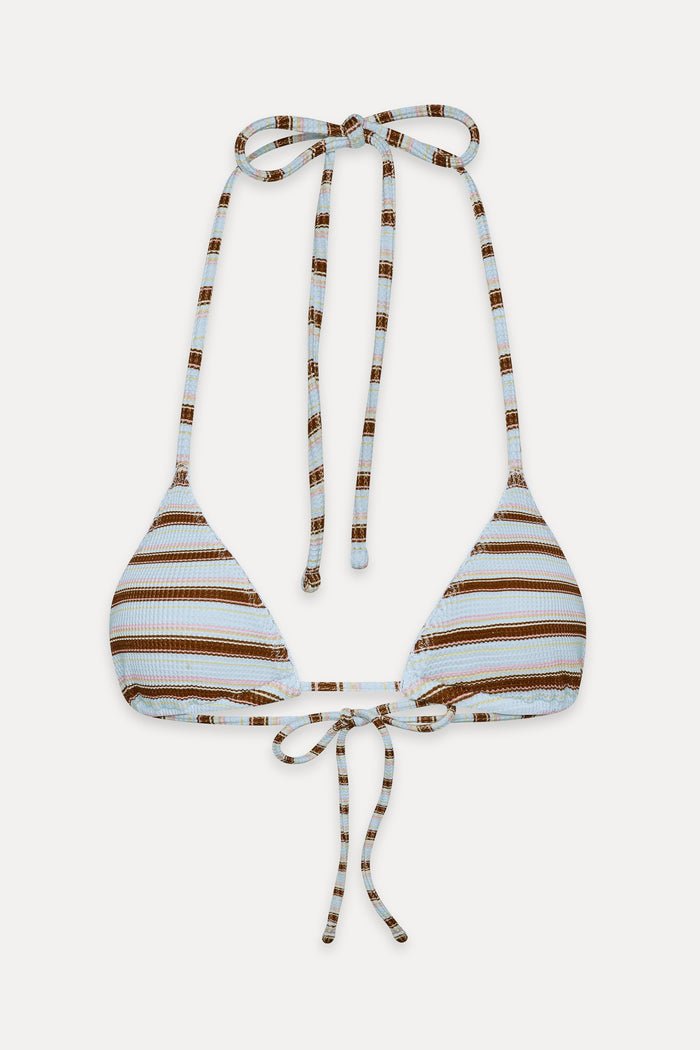Nick Triangle Striped Bikini Top - Verona Stripe
