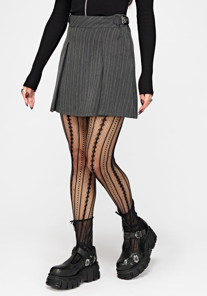Nightingale Pinstripe Mini Skirt