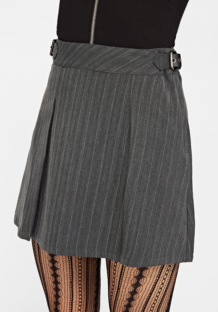 Nightingale Pinstripe Mini Skirt