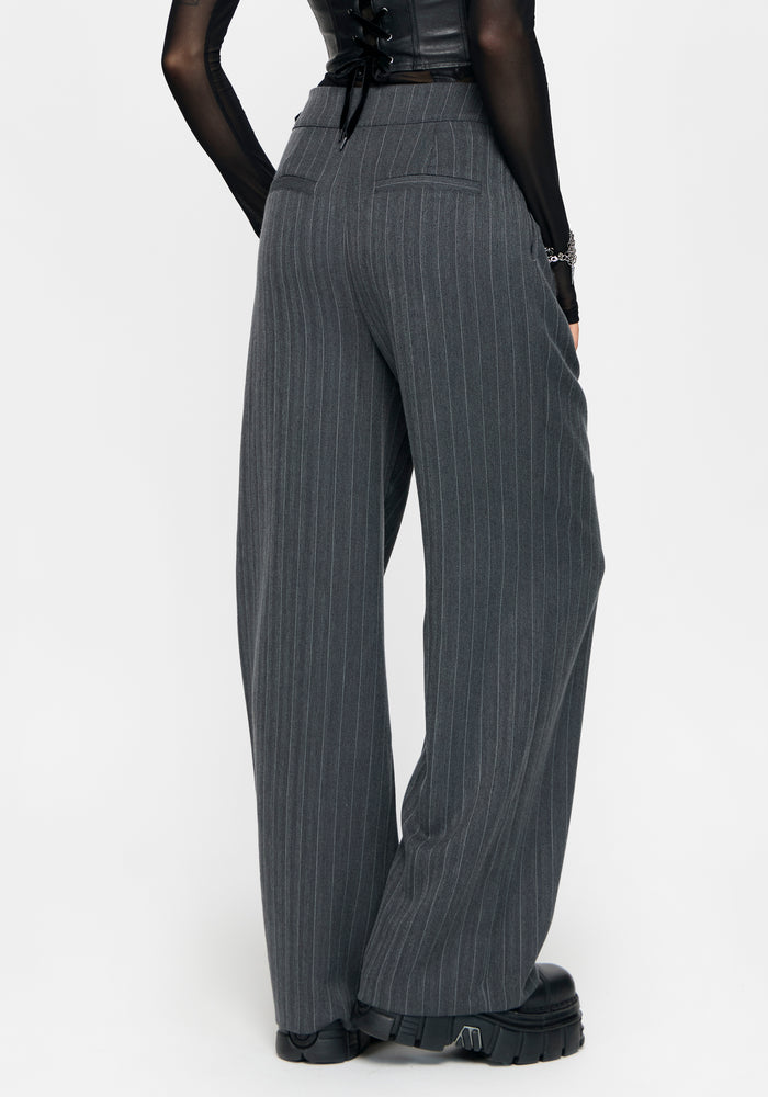 Nightingale Pinstripe Wide Leg Trouser
