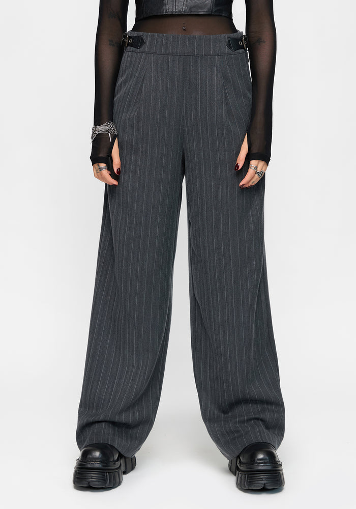 Nightingale Pinstripe Wide Leg Trouser