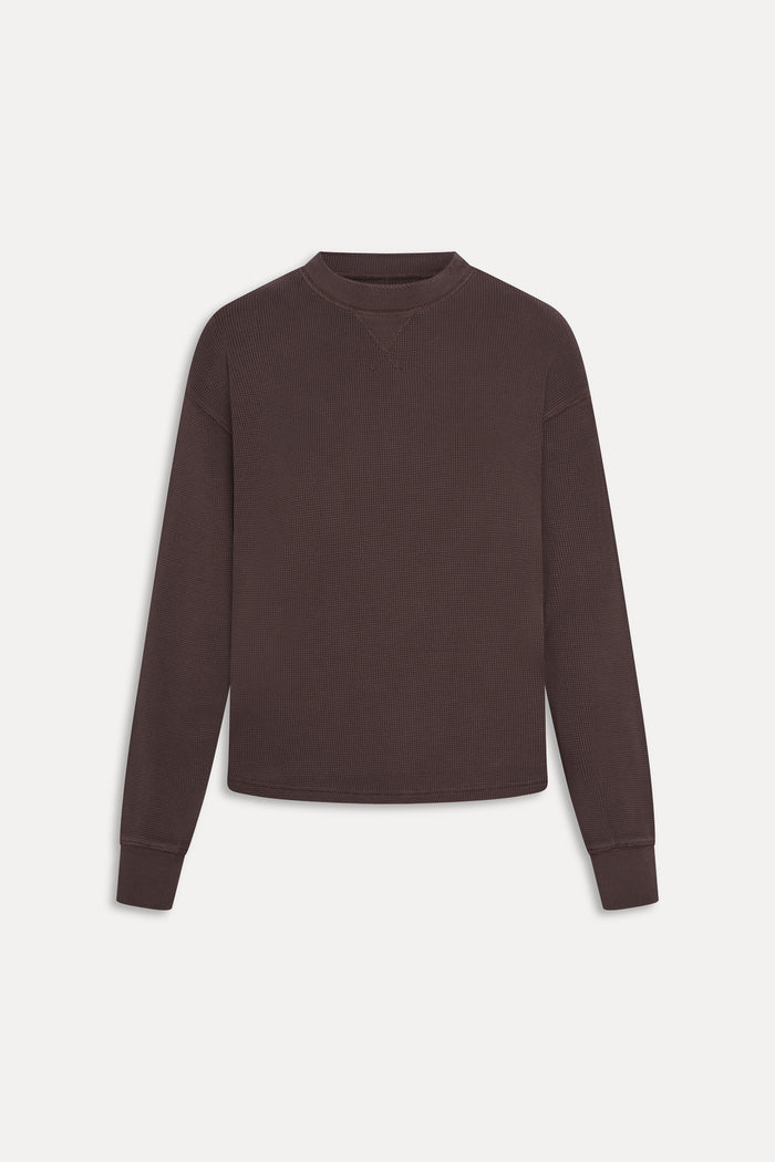 Noah Thermal Long Sleeve Shirt - Walnut