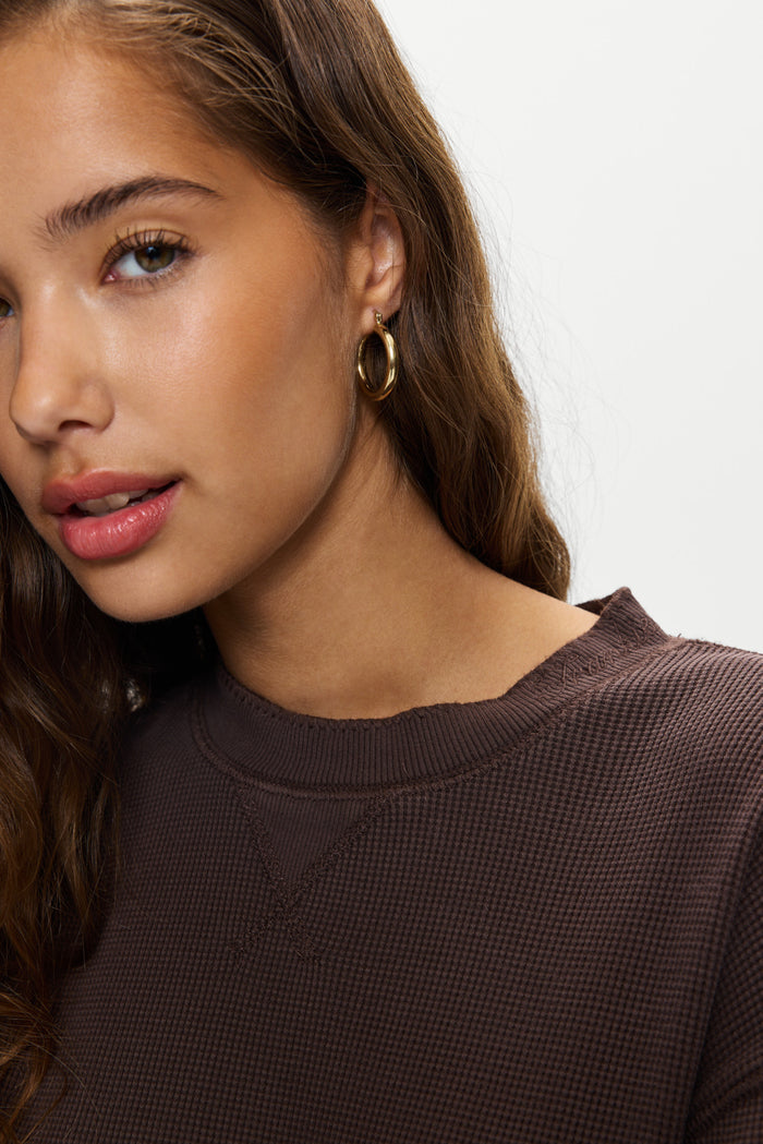 Noah Thermal Long Sleeve Shirt - Walnut