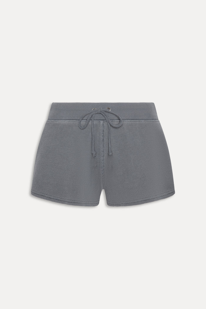 Noah Thermal Mini Shorts - Shadow Blue