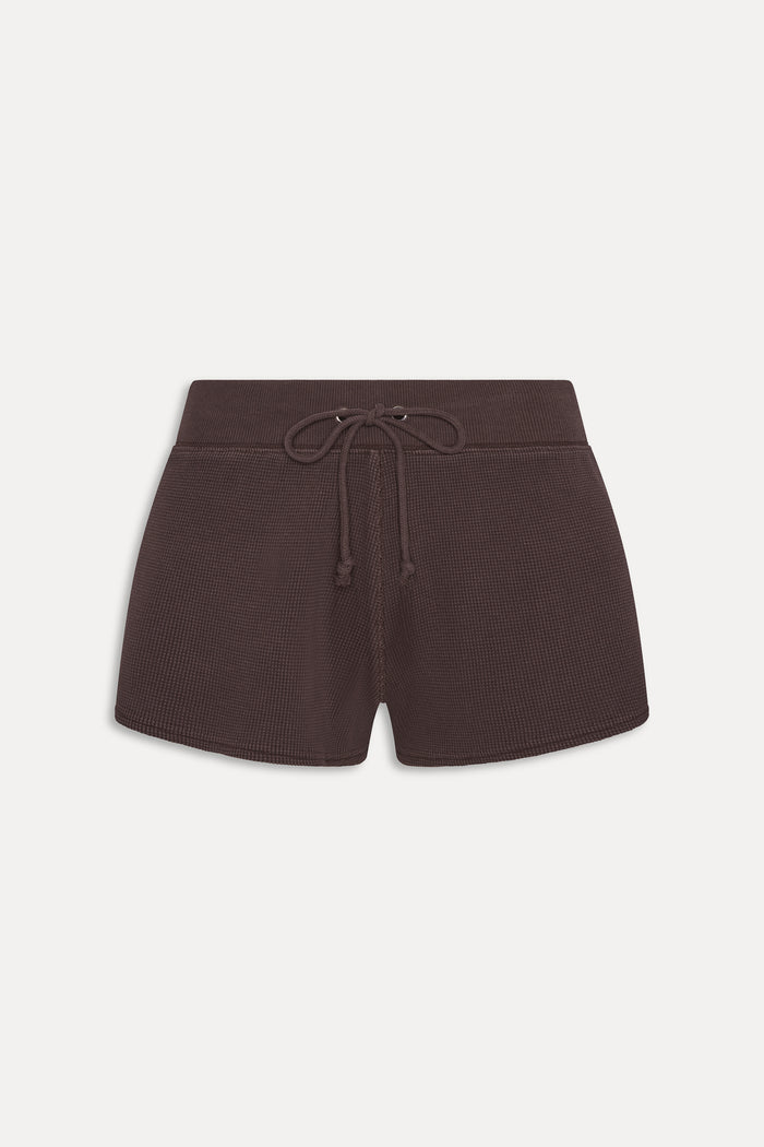 Noah Thermal Mini Shorts - Walnut