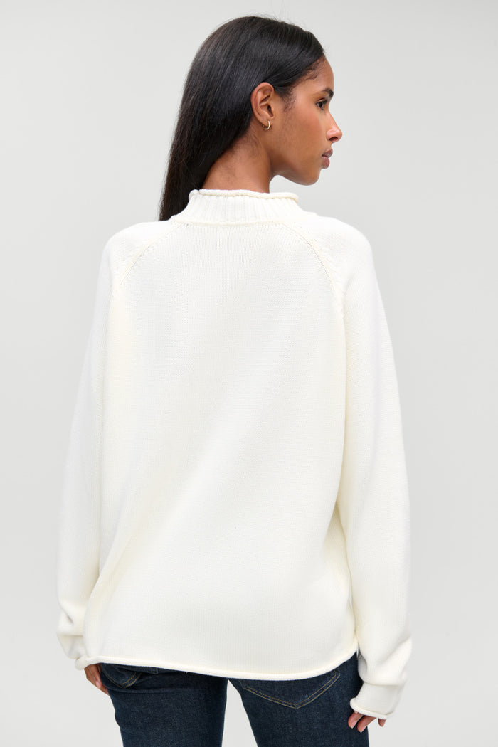 Noelle Cotton Knit Turtleneck - Cozy in FB
