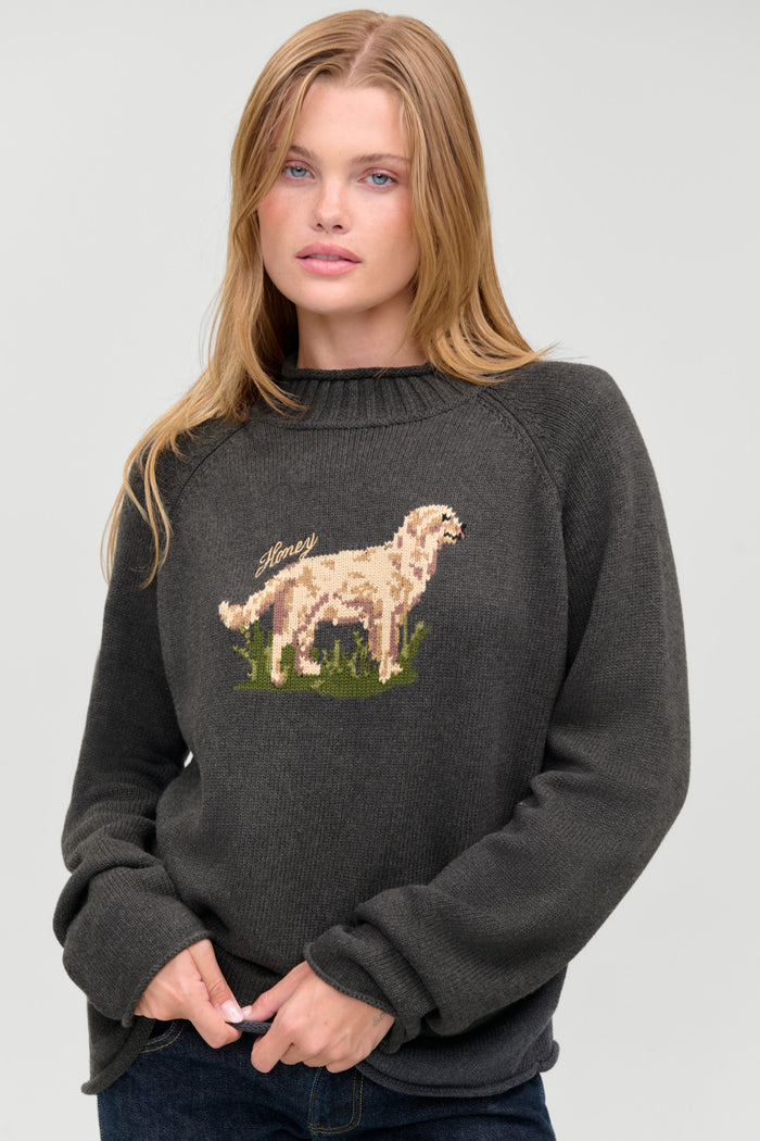 Noelle Cotton Knit Turtleneck - Honey at Play