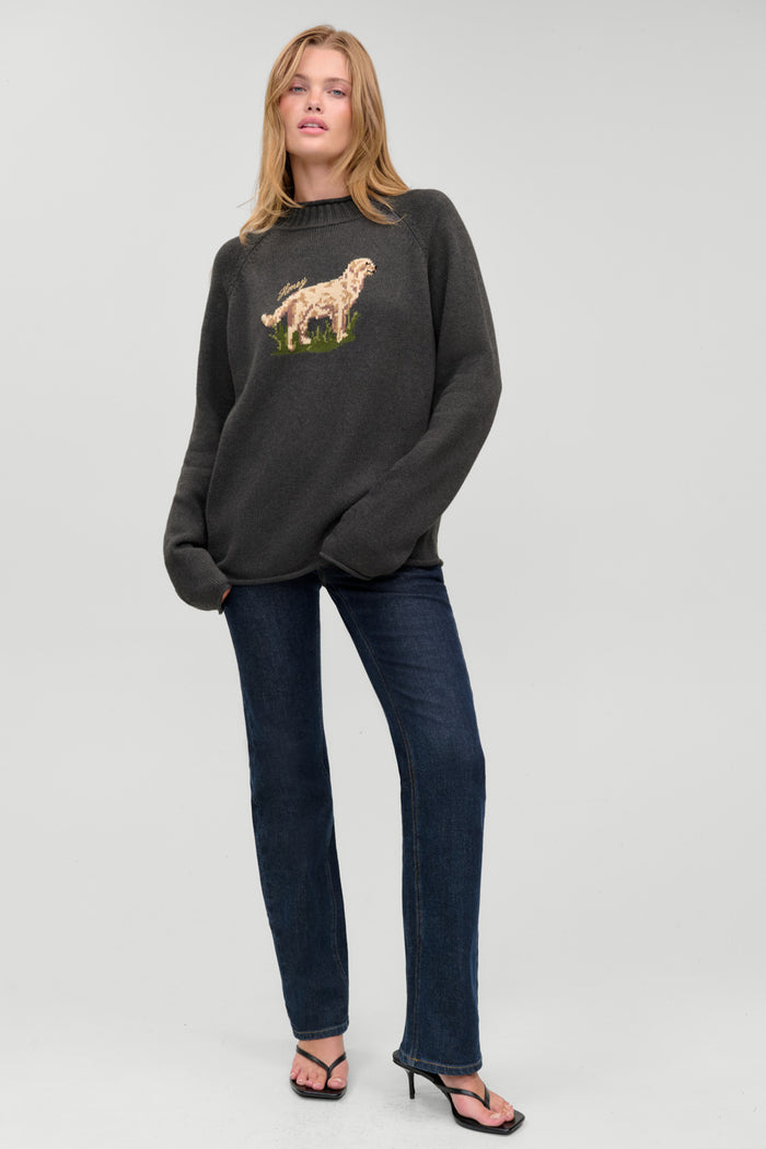Noelle Cotton Knit Turtleneck - Honey at Play