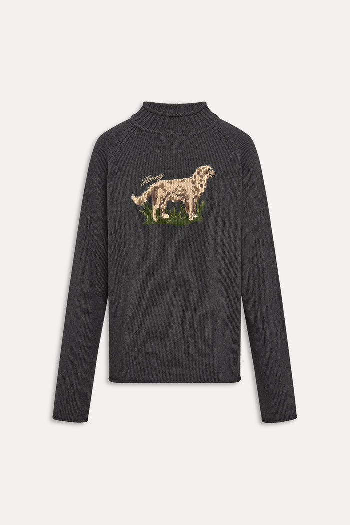 Noelle Cotton Knit Turtleneck - Honey at Play