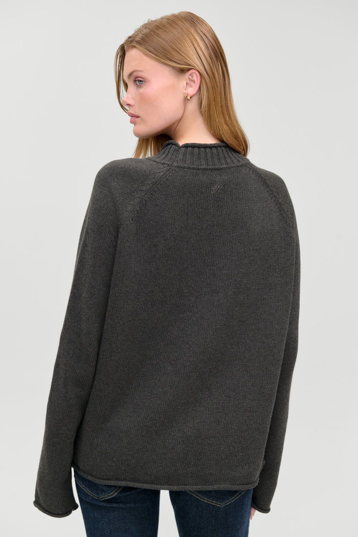 Noelle Cotton Knit Turtleneck - Honey at Play