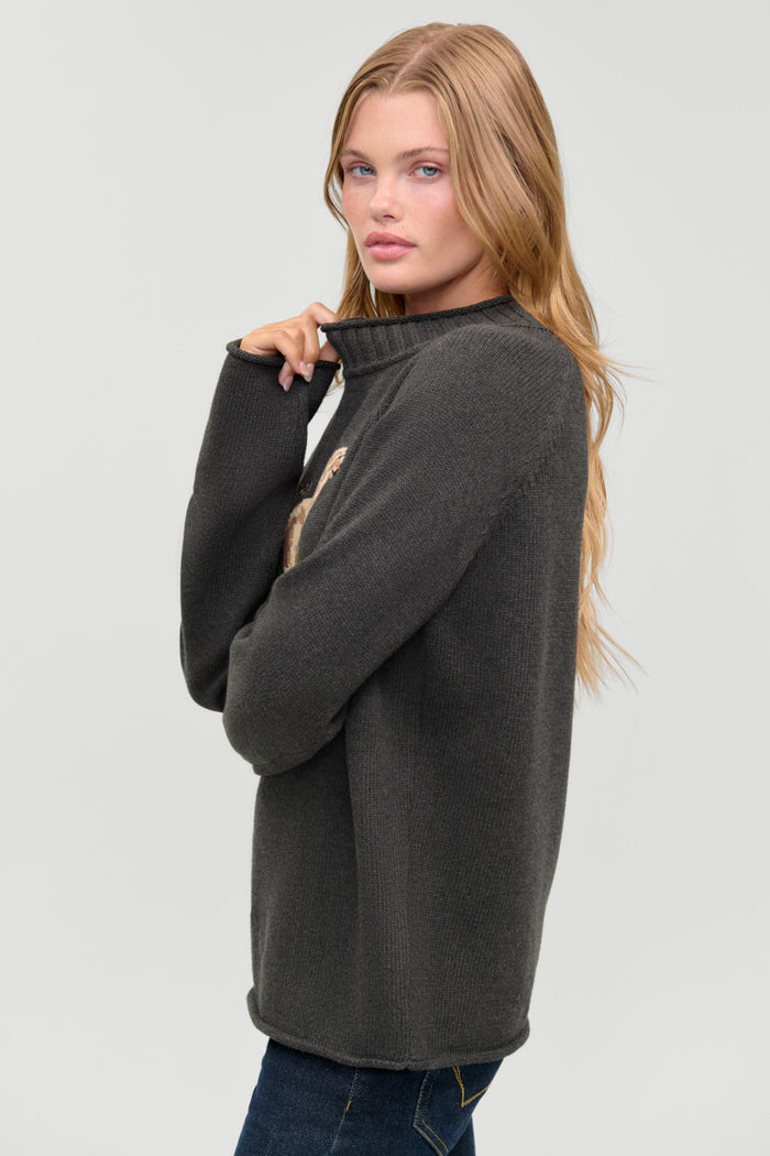 Noelle Cotton Knit Turtleneck - Honey at Play
