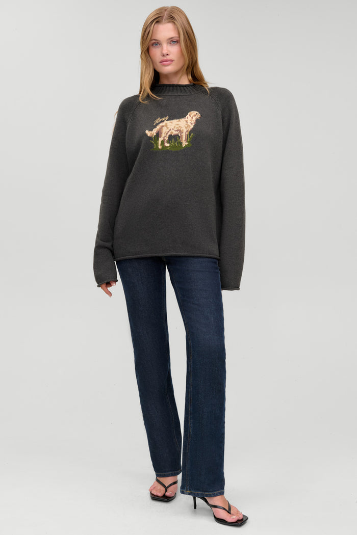 Noelle Cotton Knit Turtleneck - Honey at Play