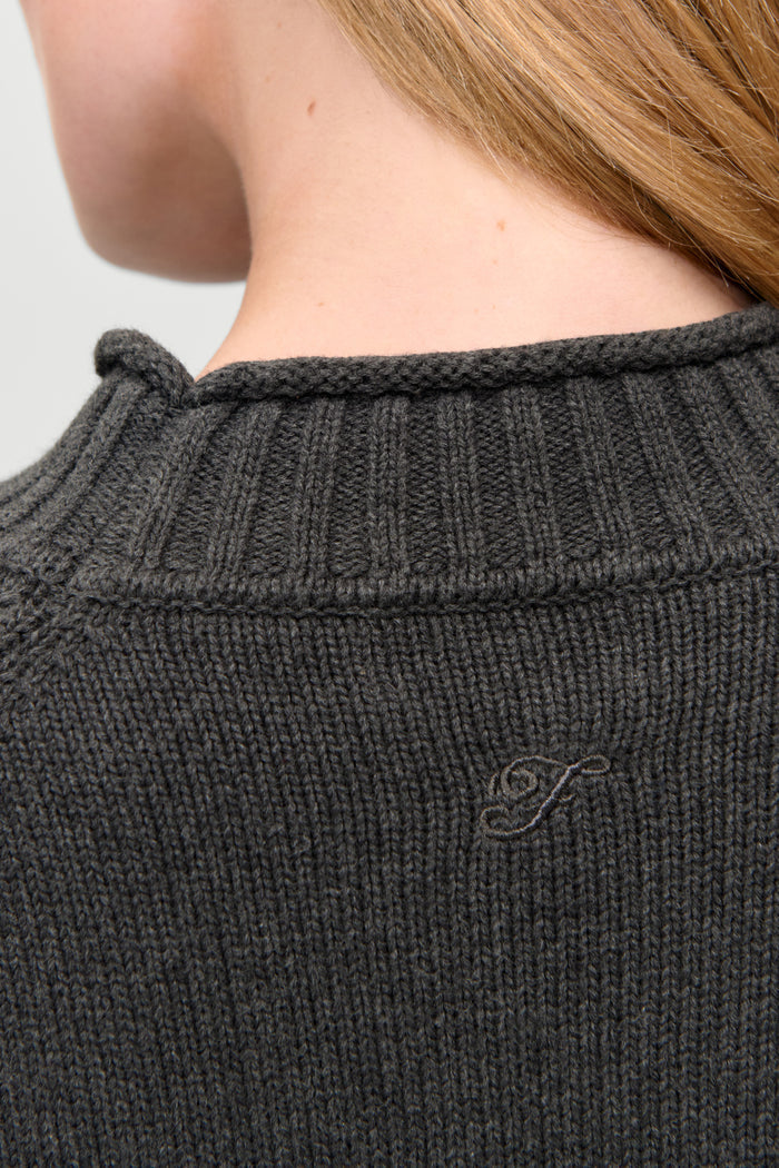 Noelle Cotton Knit Turtleneck - Honey at Play