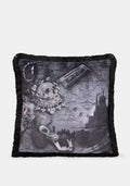 Nox Velvet Fringed Cushion