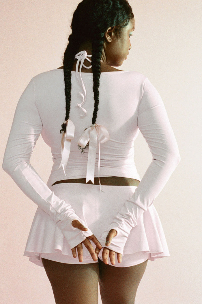Odette Long Sleeve Top Icy Pink