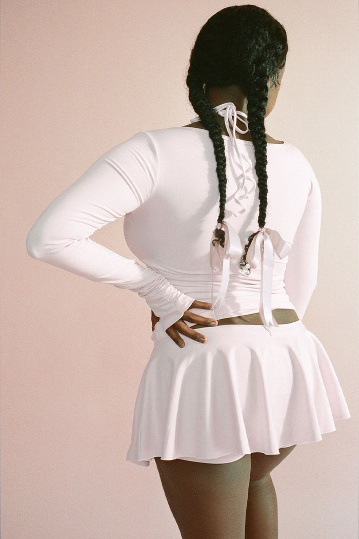 Odette Long Sleeve Top Icy Pink