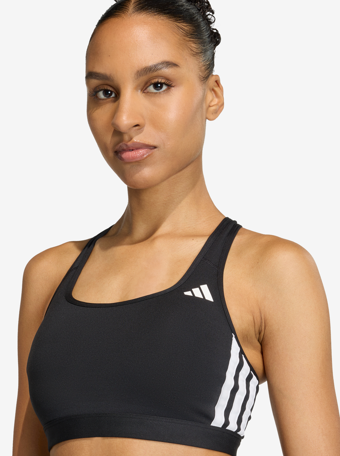 Optime Essentials Workout 3-Stripes Medium Support Bra