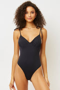 Otis Black Adjustable Shoulder Strap One Piece