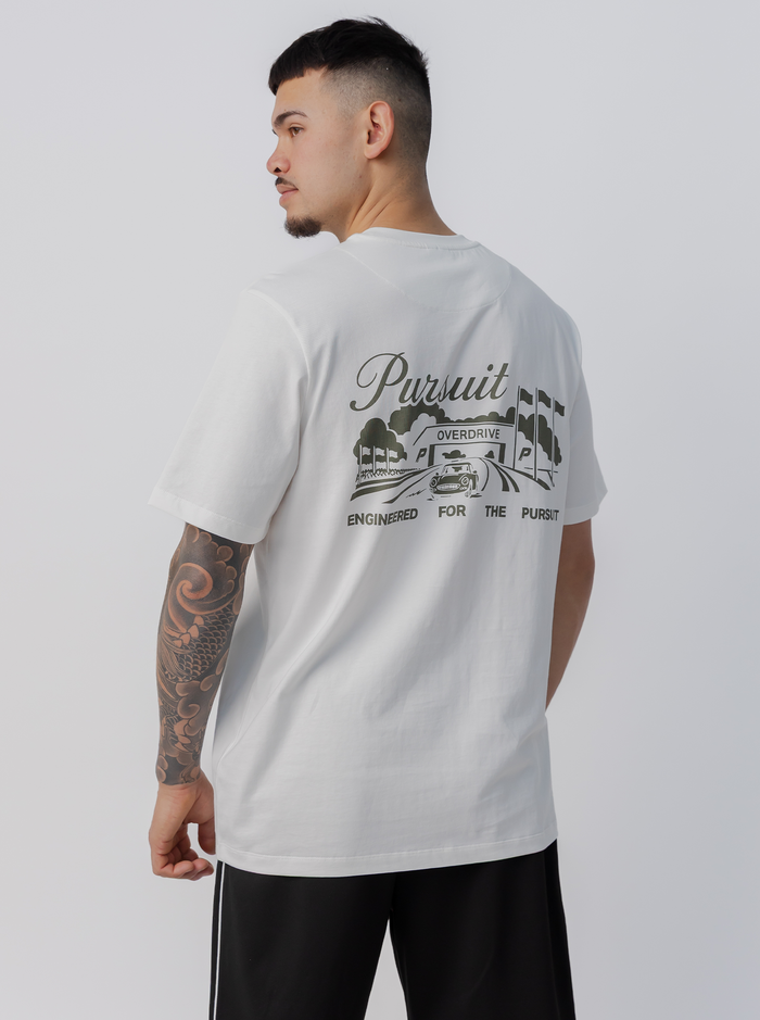 Overdrive Track Tee in Grounded