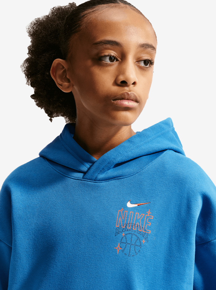 Oversized Fleece Basketball Hoodie Kids