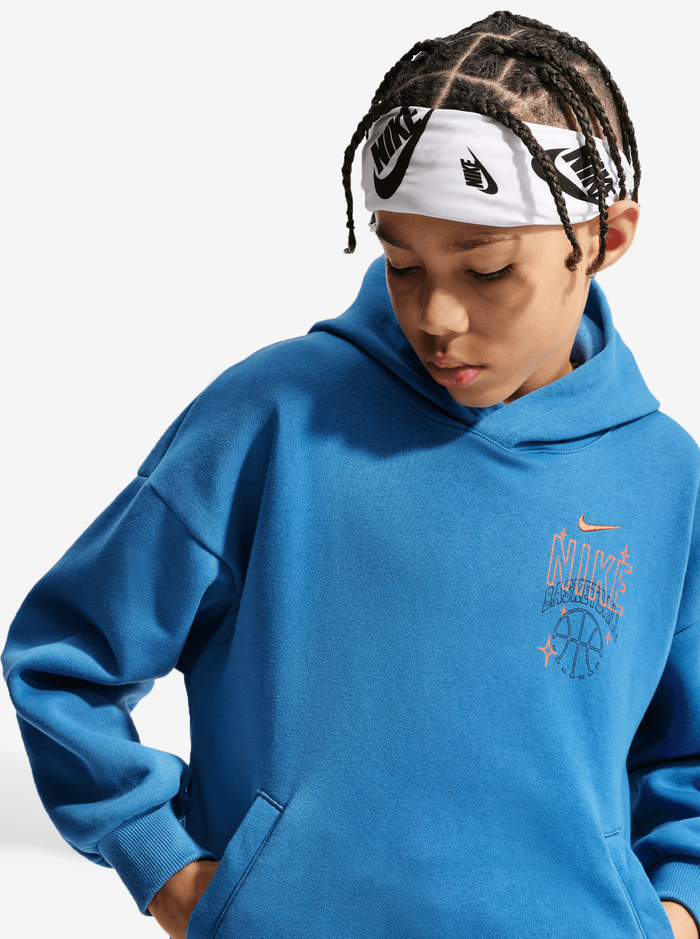 Oversized Fleece Basketball Hoodie Kids