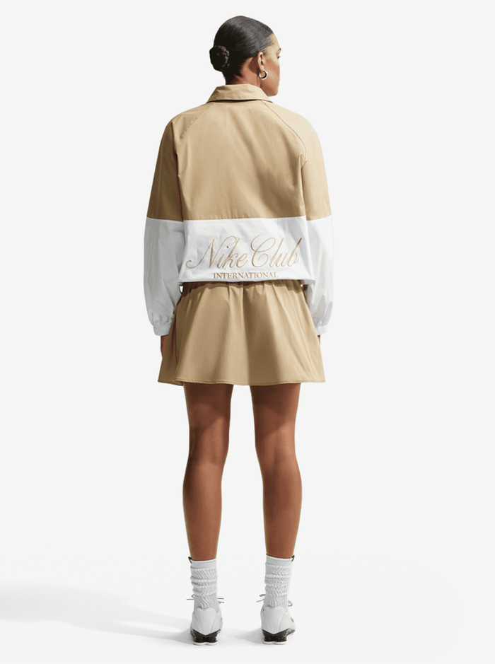 Oversized Poplin 1/2-Zip Jacket