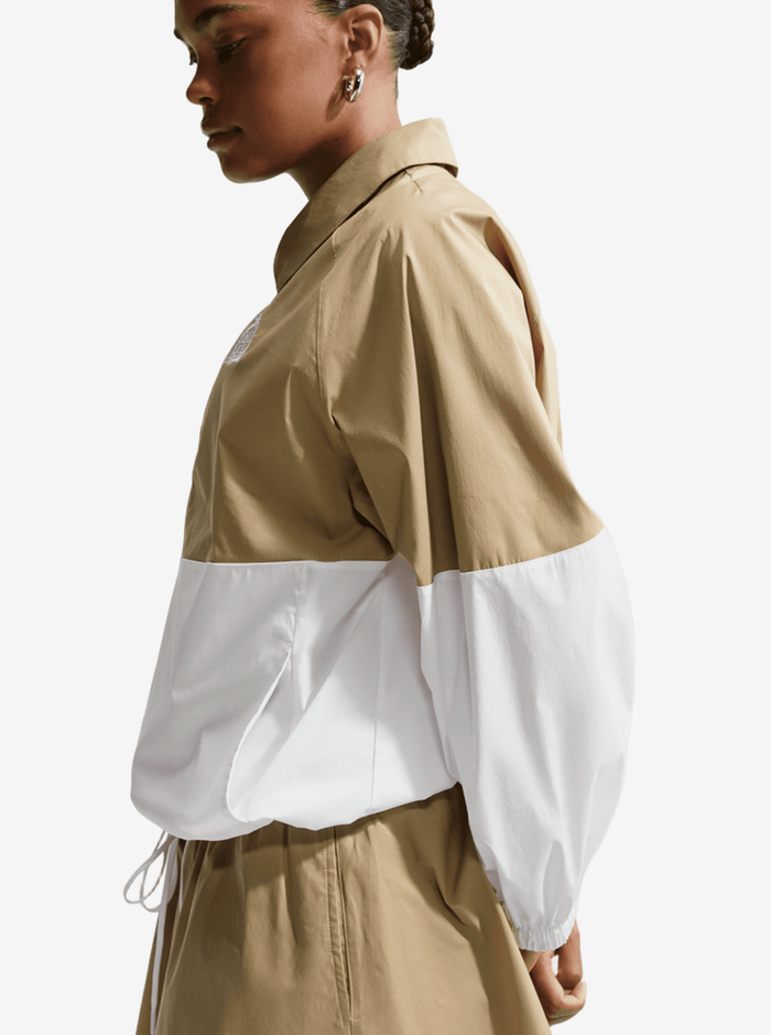 Oversized Poplin 1/2-Zip Jacket