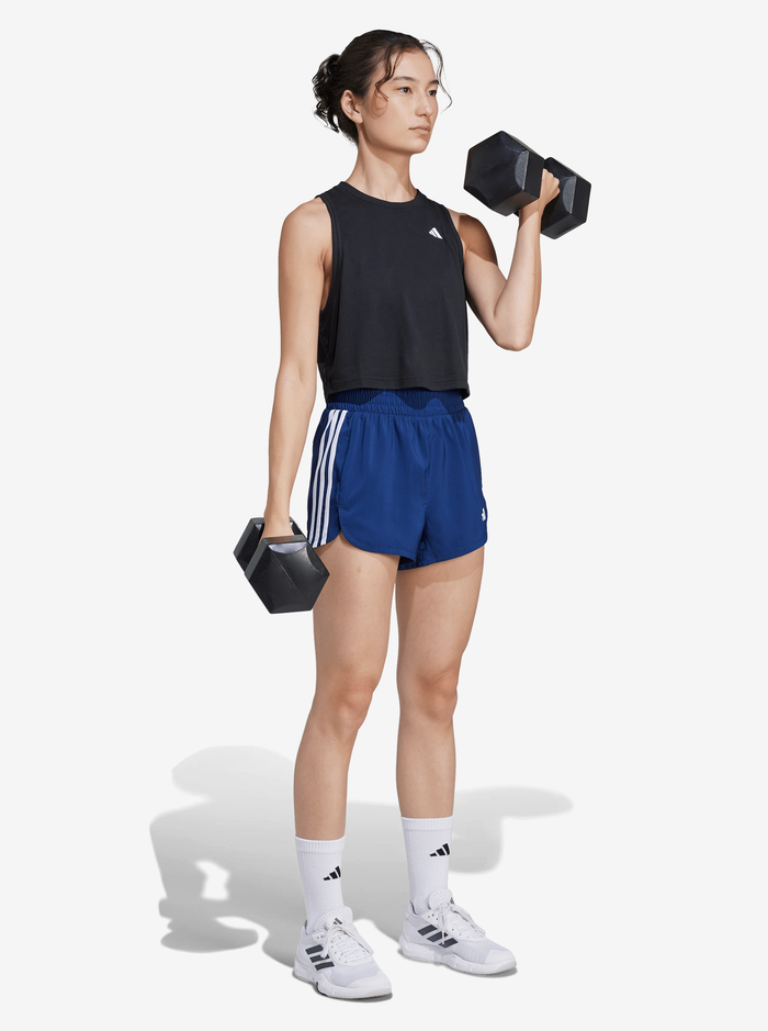 Pacer Training 3-Stripes Woven High Rise Shorts