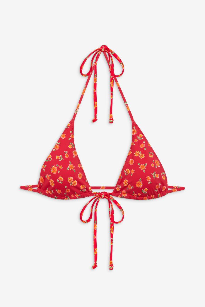 Paradise Floral Micro Bikini Top Summer Flower