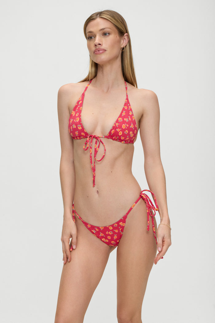 Paradise Floral Micro Bikini Top Summer Flower