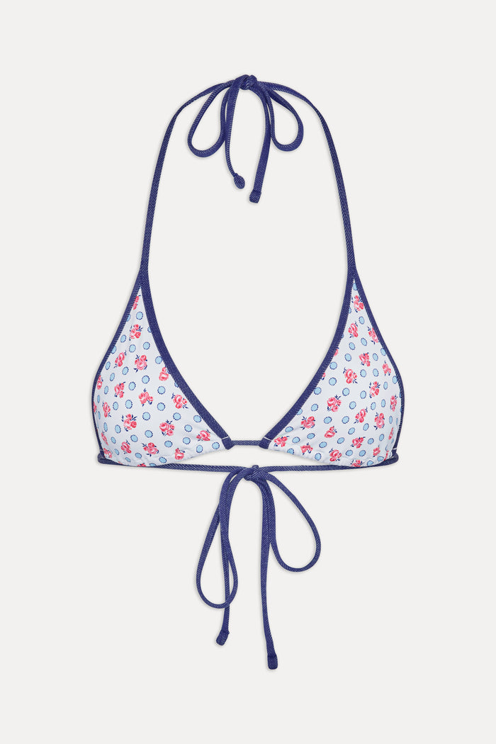 Paradise Halter Bikini Top Wild Rose