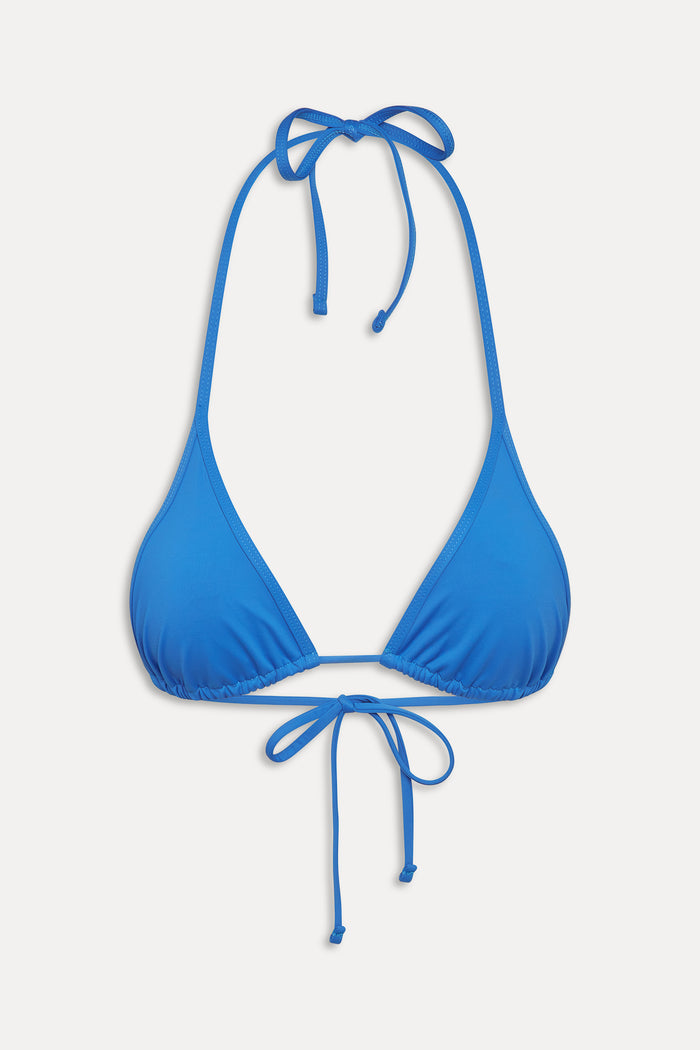 Paradise Micro Halter Bikini Top - Lake Blue