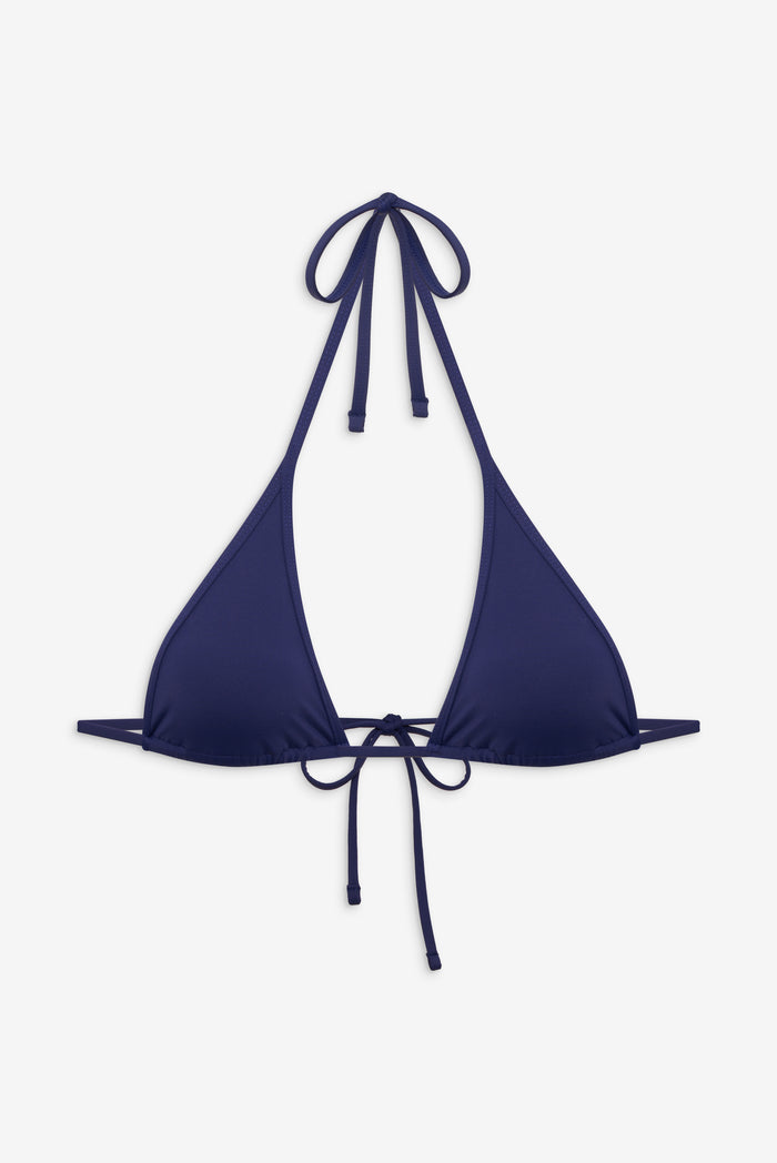 Paradise Micro Halter Bikini Top Midnight Dip Navy Blue