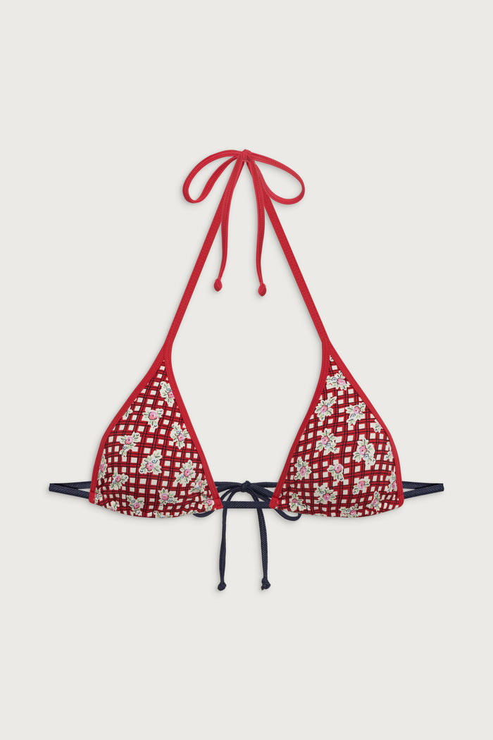 Paradise micro halter bikini top mulberry meadow