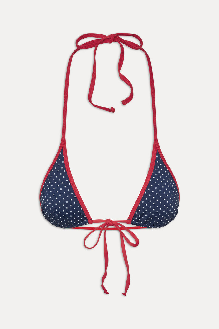 Paradise Micro Halter Bikini Top - Shooting Stars