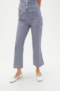 Parlour Gingham Capri Pant - Seaside Gingham