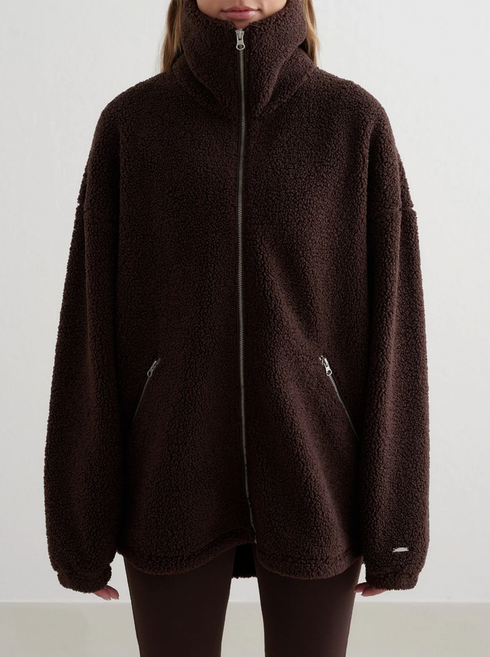 Pile Jacket in Cocoa