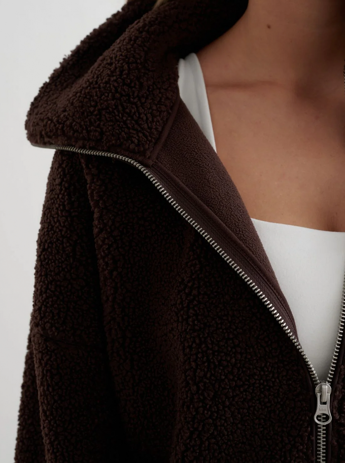 Pile Jacket in Cocoa