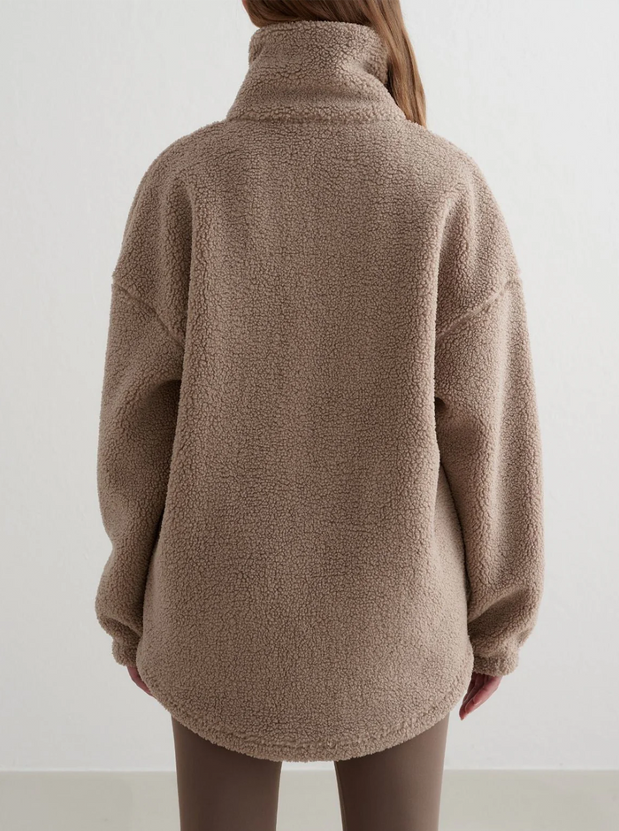 Pile Jacket in Dark Clay