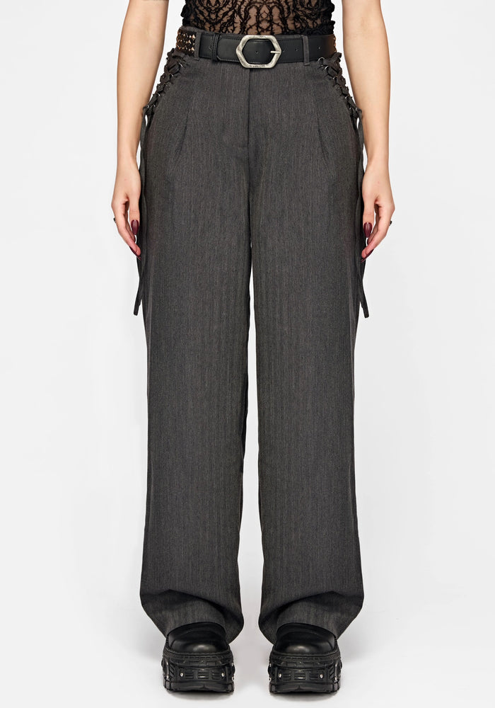 Piper Lace Up Side Straight Leg Trouser