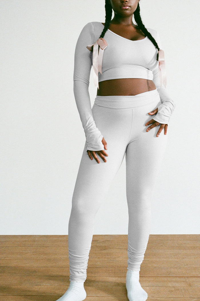 Pointe High Waist Legging Icy Gray