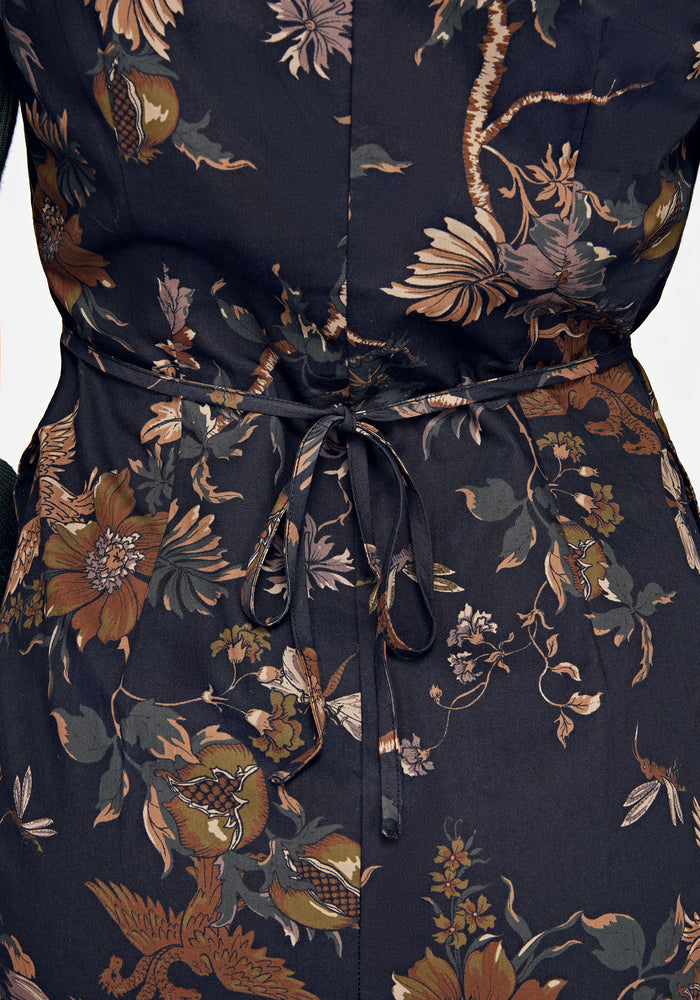 Poison Eden Button Up Mini Dress - Midnight