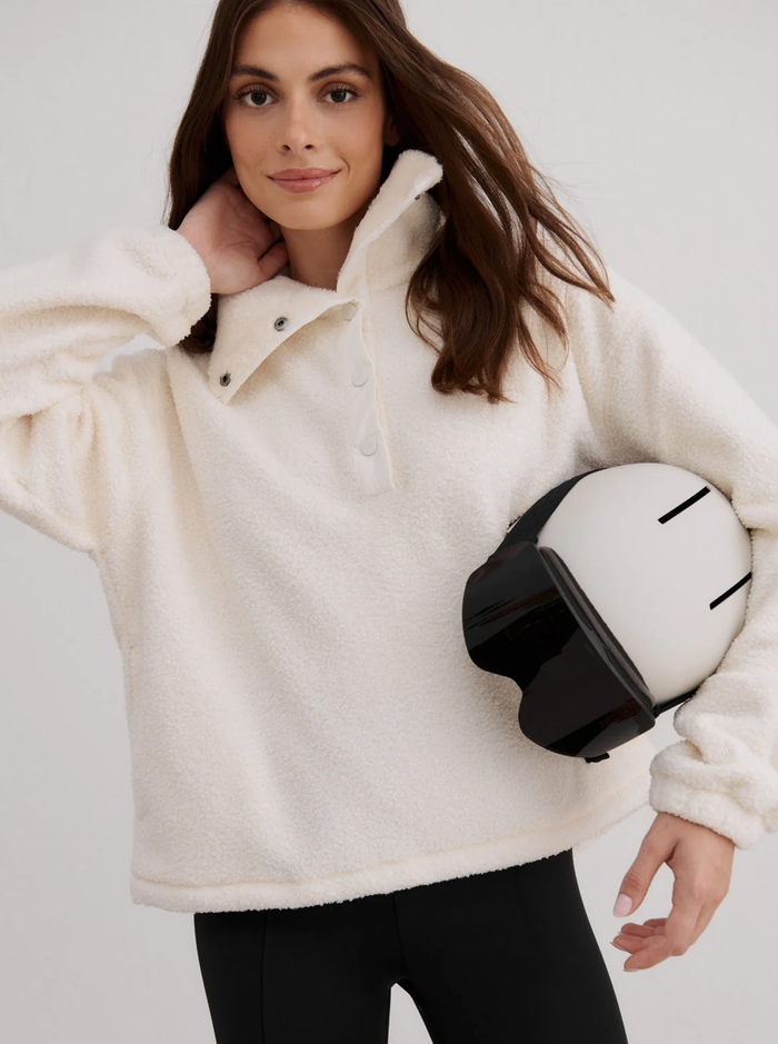 Polar Fleece Long Sleeve in Off-White