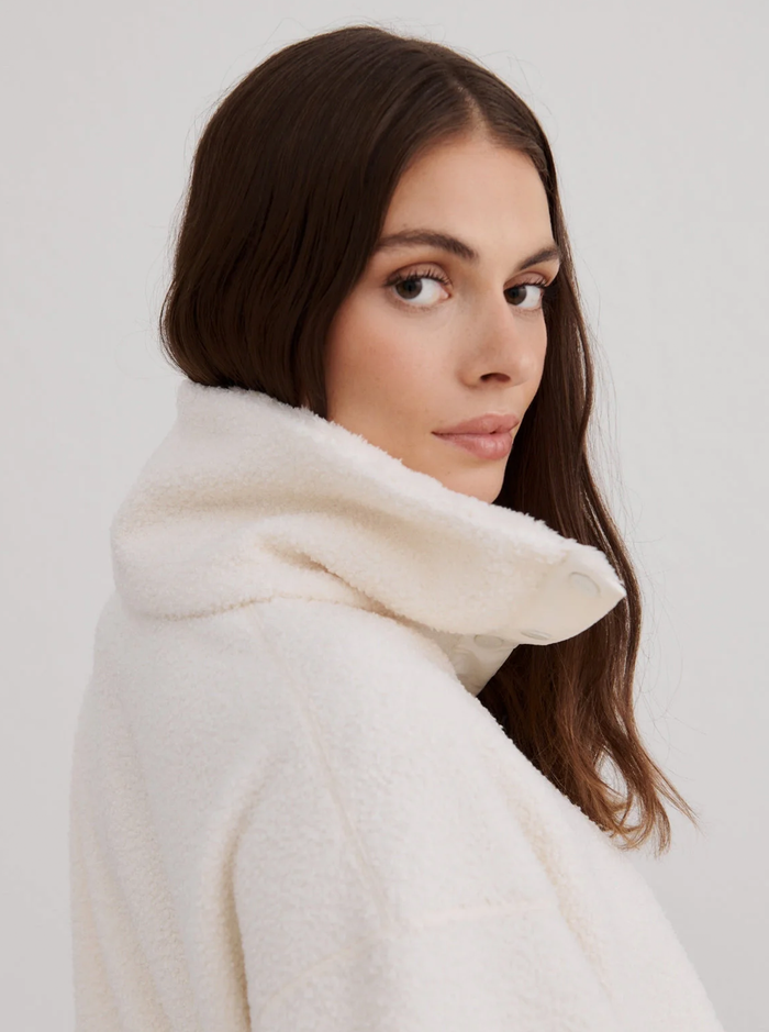Polar Fleece Long Sleeve in Off-White