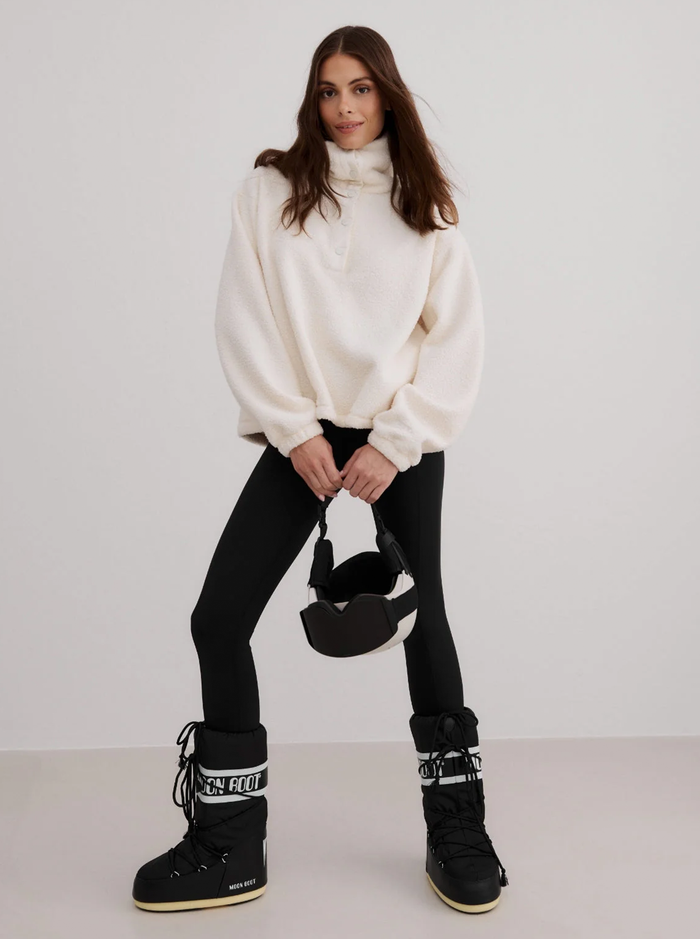 Polar Fleece Long Sleeve in Off-White