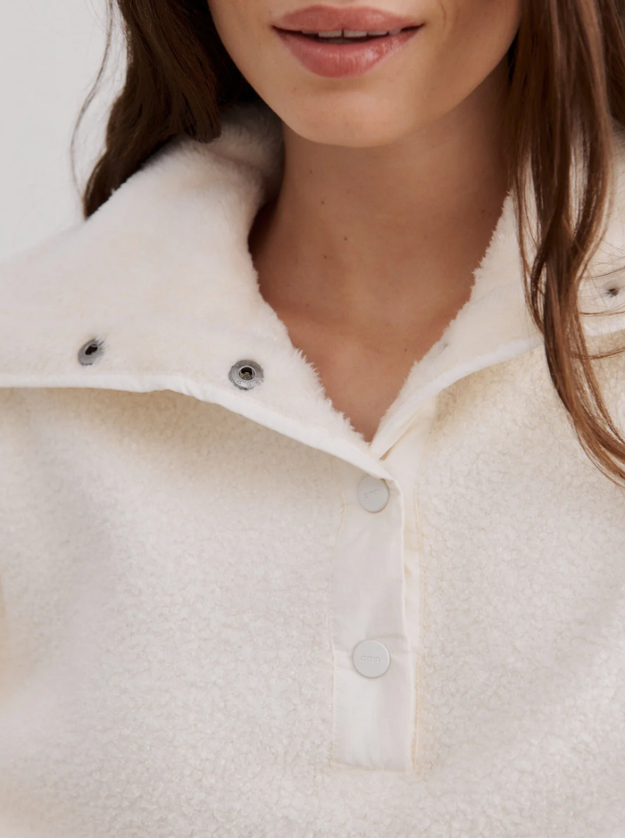 Polar Fleece Long Sleeve in Off-White