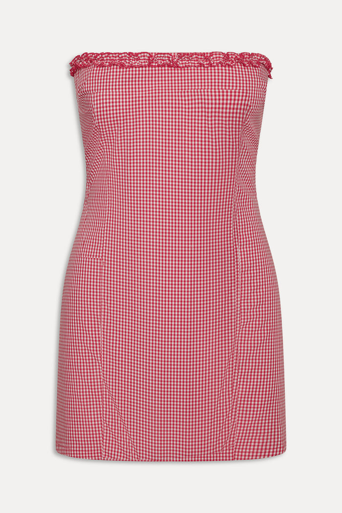 Poppy Strapless Cotton Mini Dress - Picnic Basket