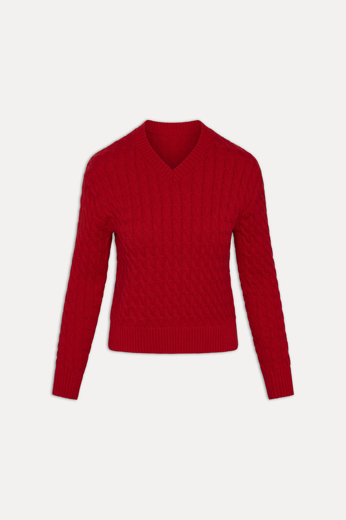 Prince Cable Knit Sweater - Heartstrings